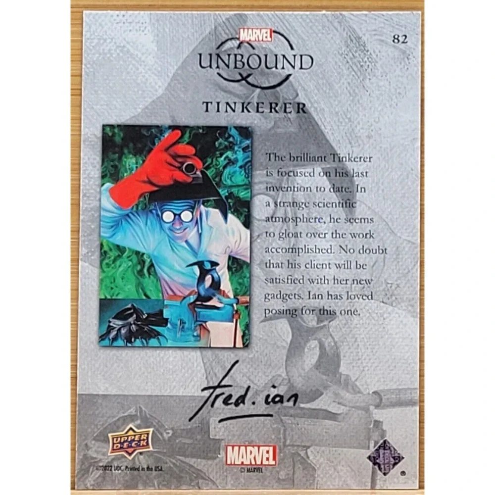 2022 MARVEL UNBOUND‎ TINKERER BASE #D/999